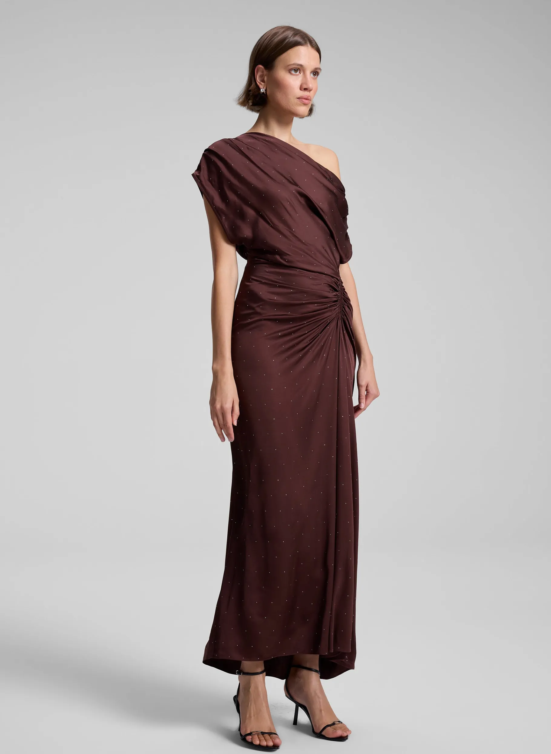 Women A.L.C. Dresses^Penny Embellished Satin Maxi Dress