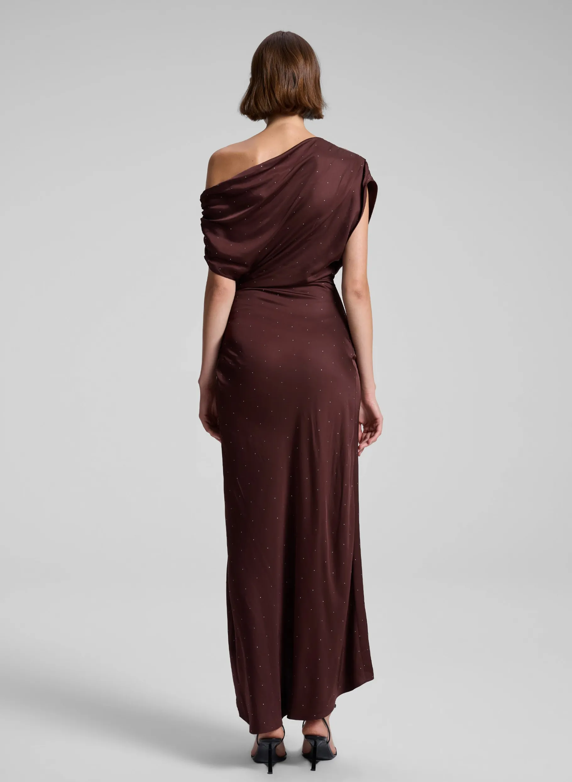 Women A.L.C. Dresses^Penny Embellished Satin Maxi Dress