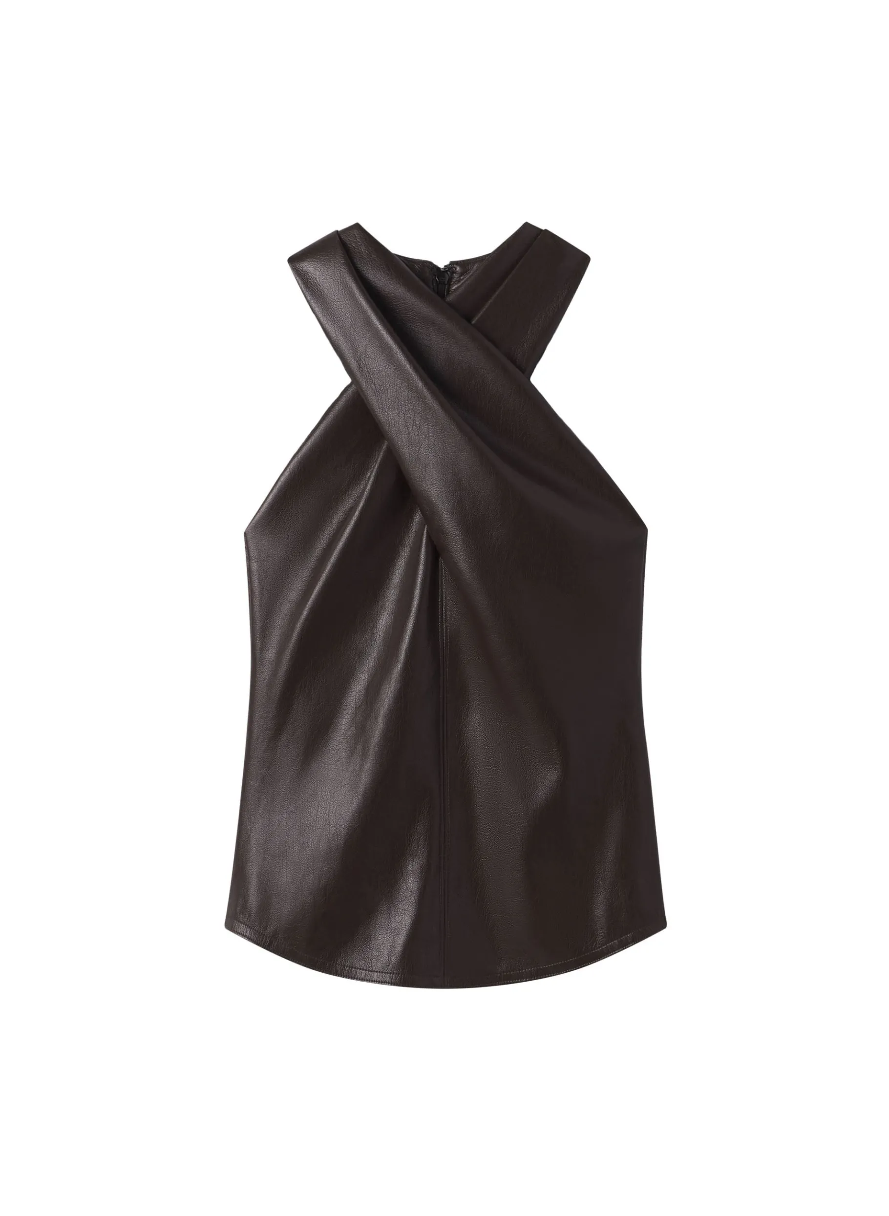 Women A.L.C. Tops^Quinn Vegan Leather Halter Top
