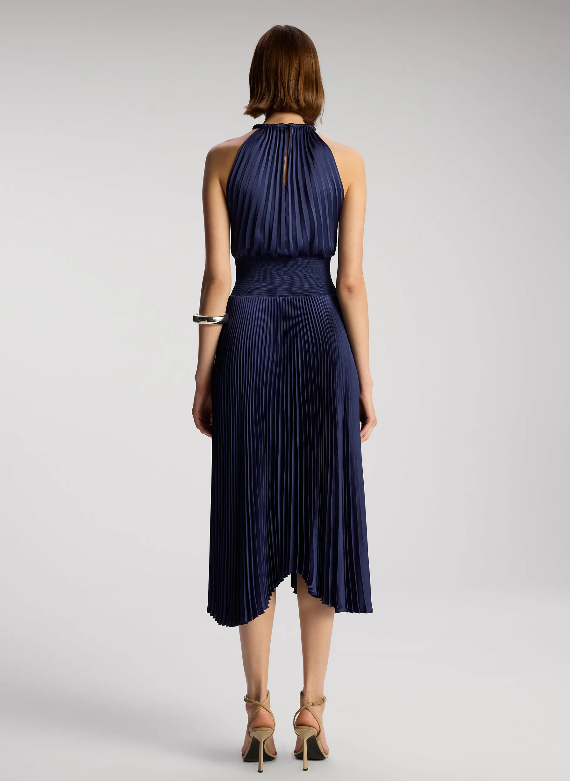 Women A.L.C. Dresses^Renzo II Satin Pleated Dress