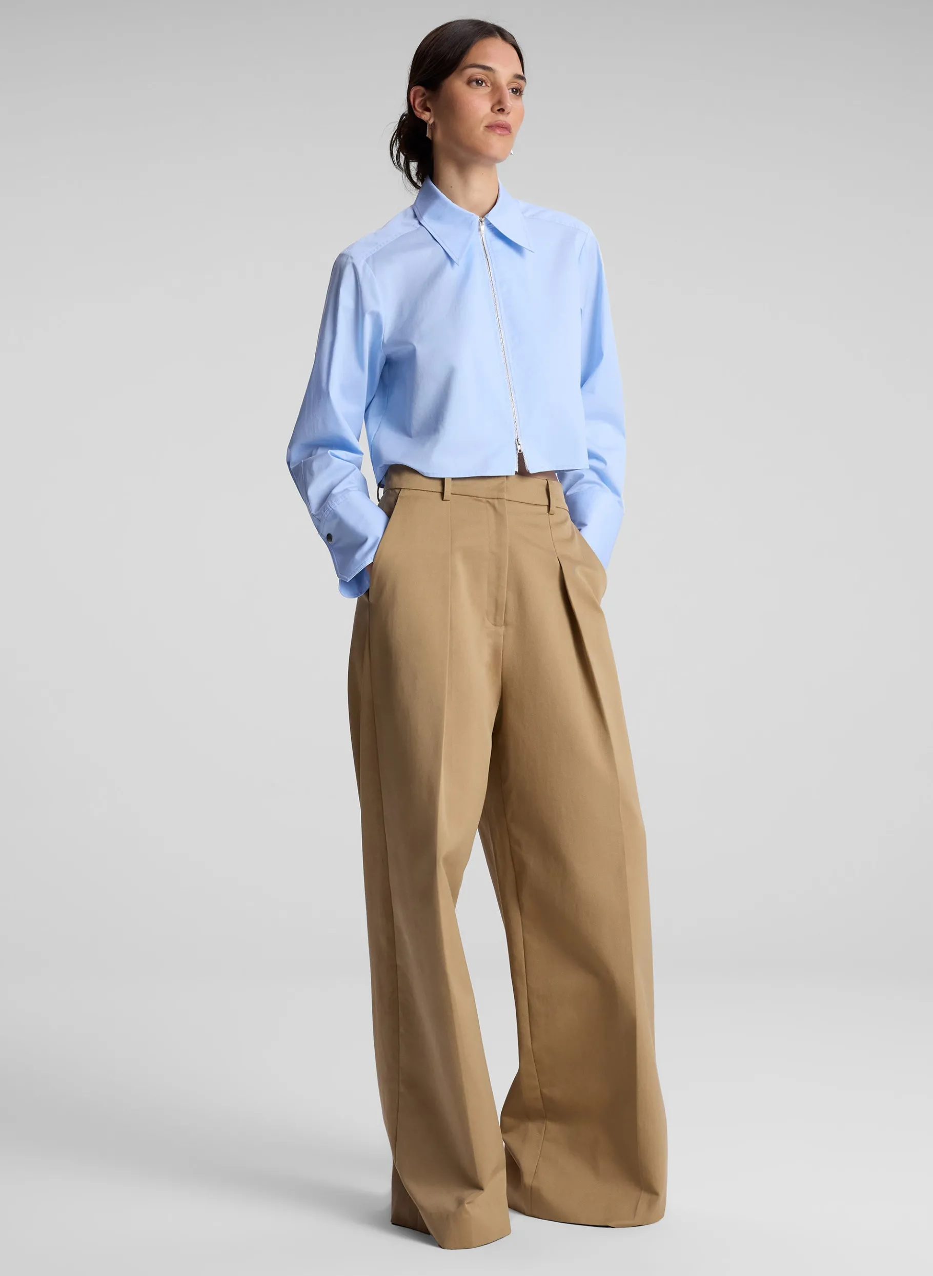 Women A.L.C. Bottoms^Ryder Cotton Wide Leg Pant