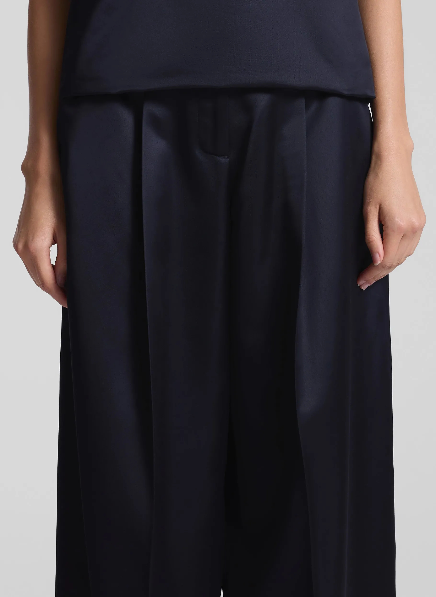 Women A.L.C. Bottoms^Ryder Satin Wide Leg Pant
