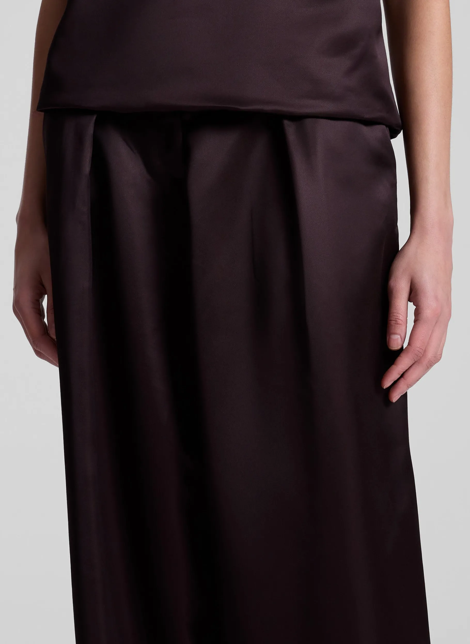 Women A.L.C. Bottoms^Ryder Satin Wide Leg Pant