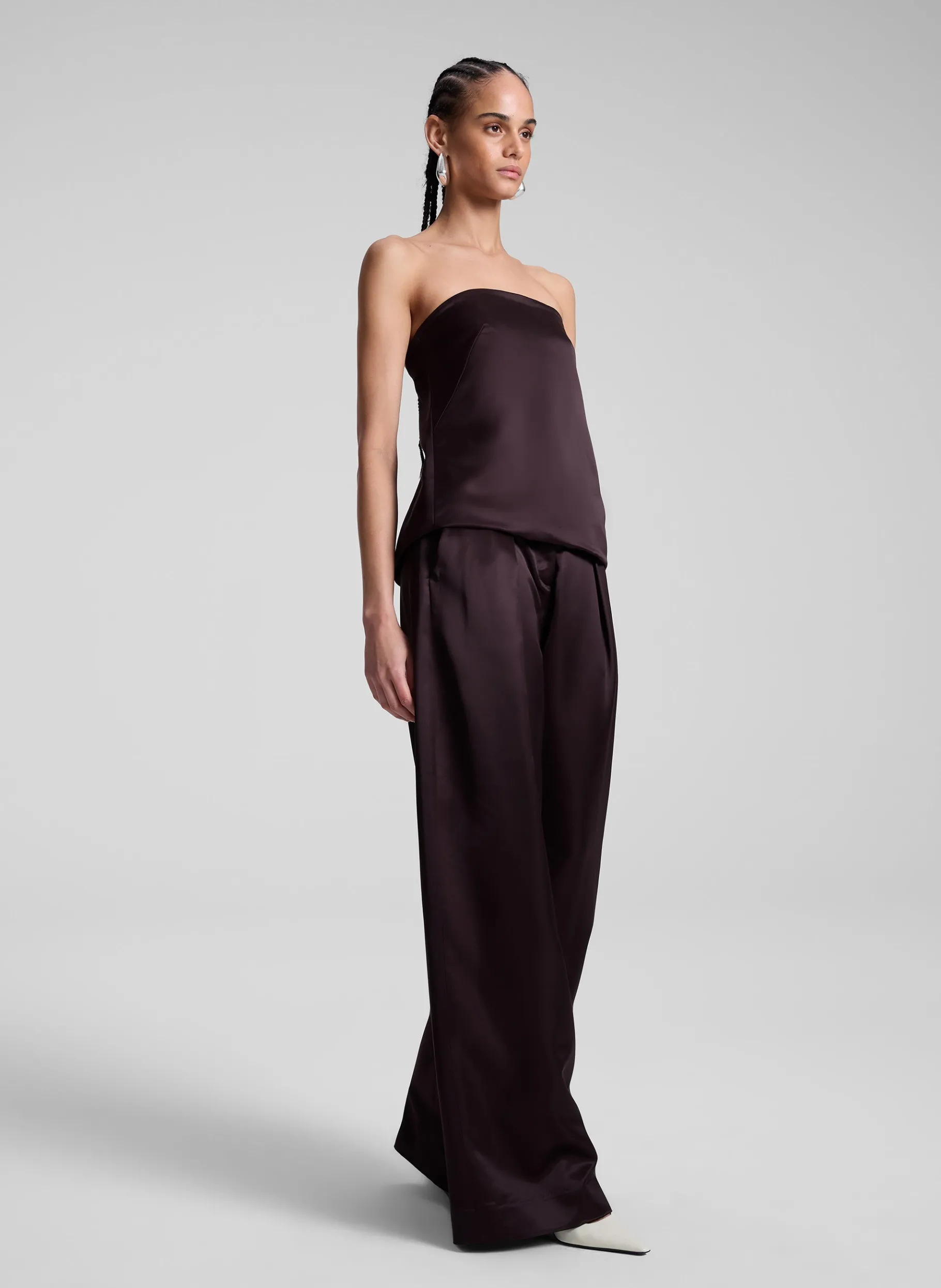 Women A.L.C. Bottoms^Ryder Satin Wide Leg Pant