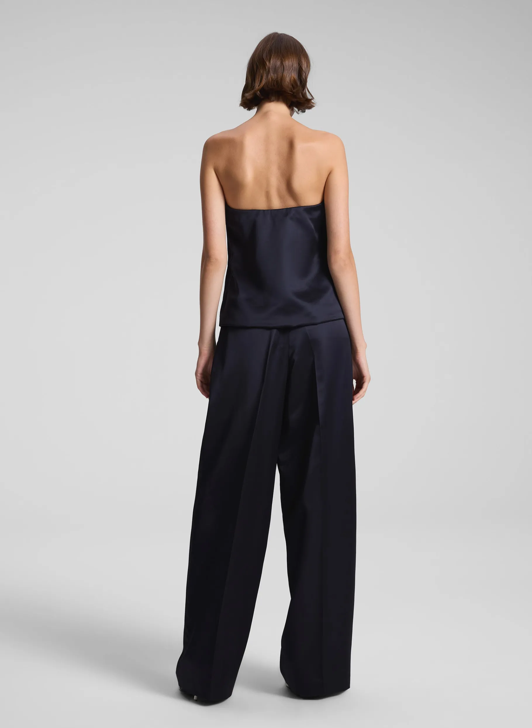 Women A.L.C. Bottoms^Ryder Satin Wide Leg Pant
