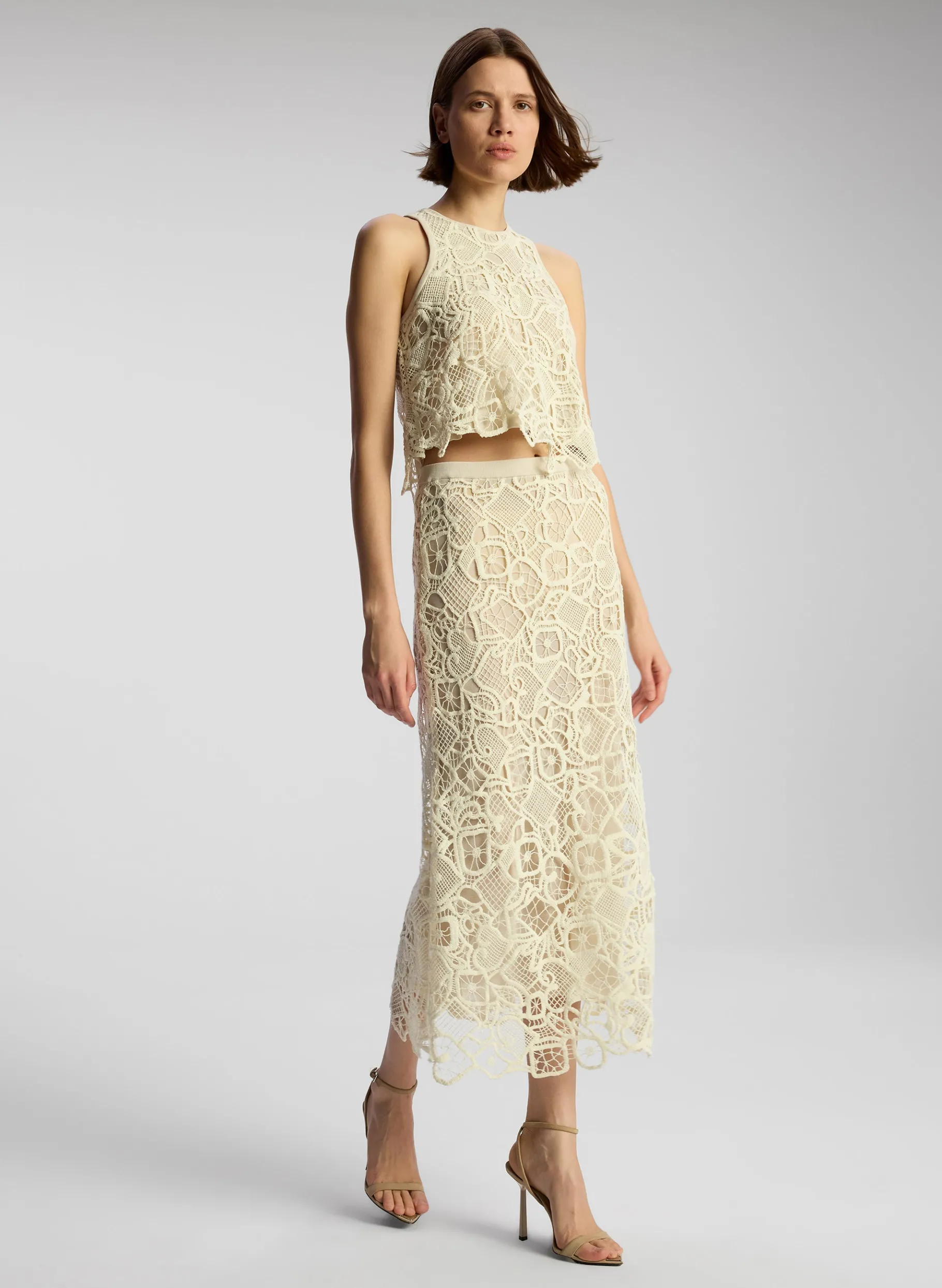 Women A.L.C. Bottoms | Skirts^Shay Lace Midi Skirt