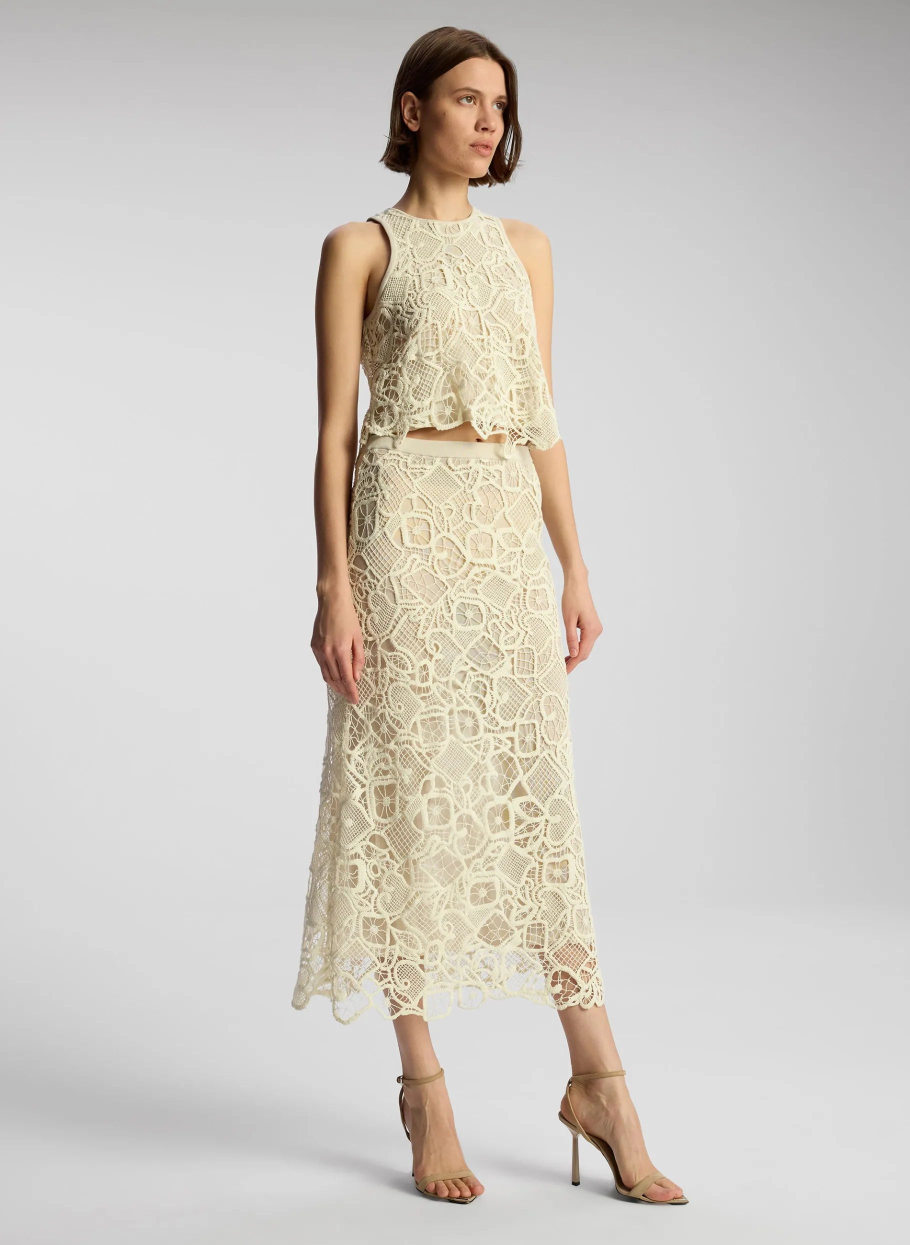 Women A.L.C. Bottoms | Skirts^Shay Lace Midi Skirt