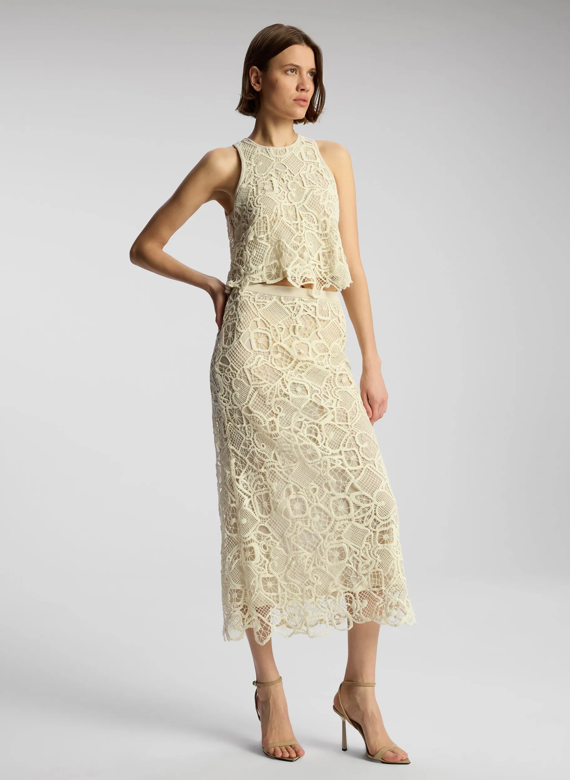 Women A.L.C. Bottoms | Skirts^Shay Lace Midi Skirt