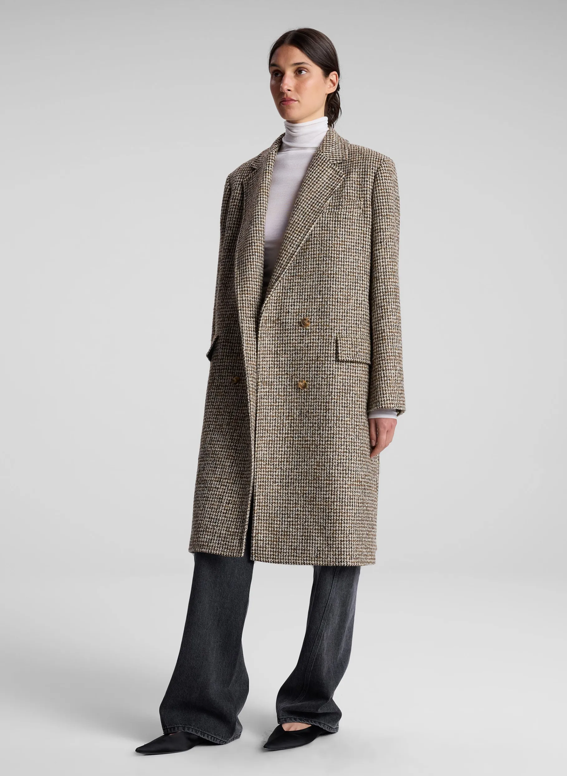 Women A.L.C. Jackets & Coats^Tanner Oversized Tweed Houndstooth Coat