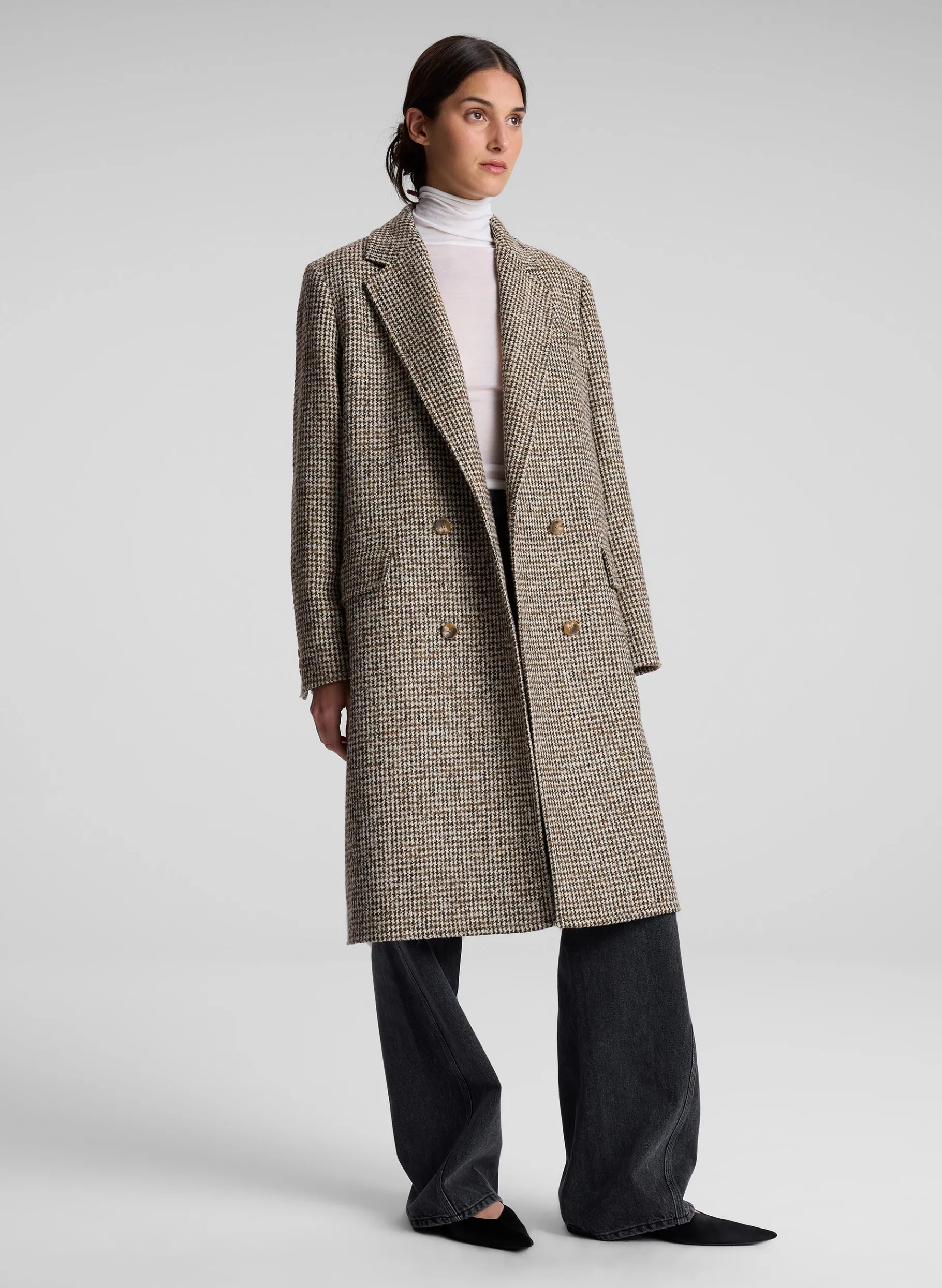 Women A.L.C. Jackets & Coats^Tanner Oversized Tweed Houndstooth Coat