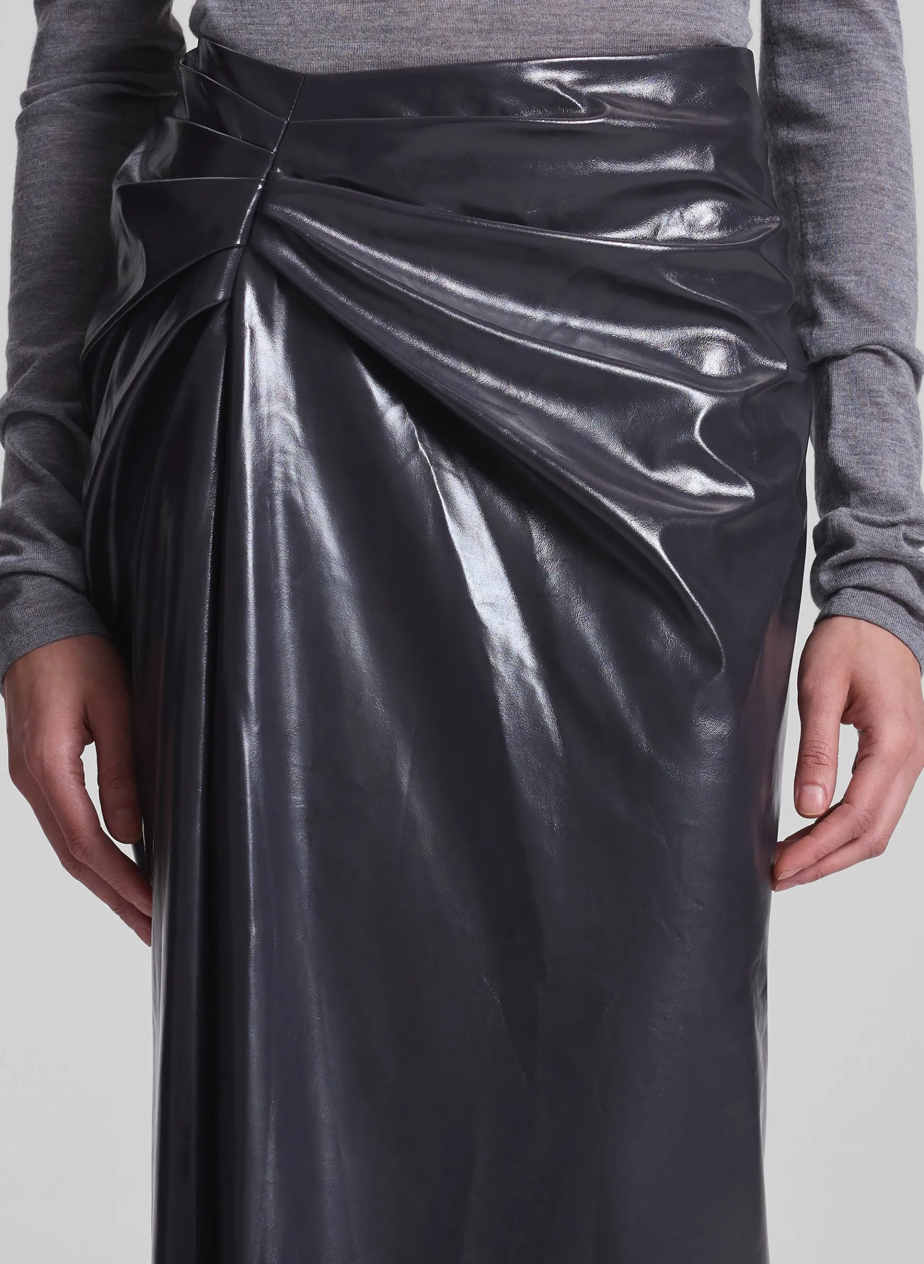 Women A.L.C. Bottoms | Skirts^Tessa Patent Vegan Leather Midi Skirt