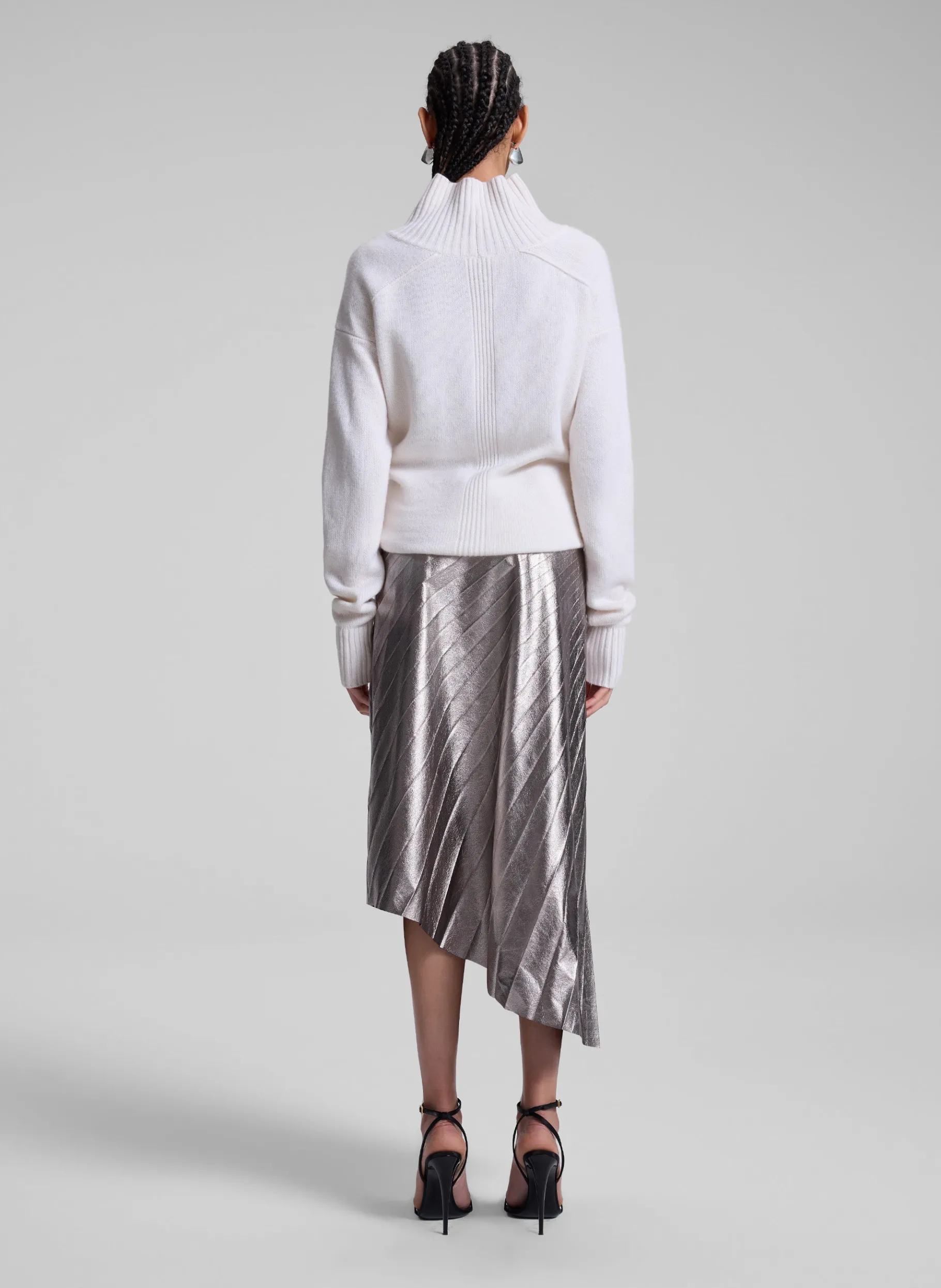 Women A.L.C. Bottoms | Skirts^Tracy Metallic Vegan Leather Skirt