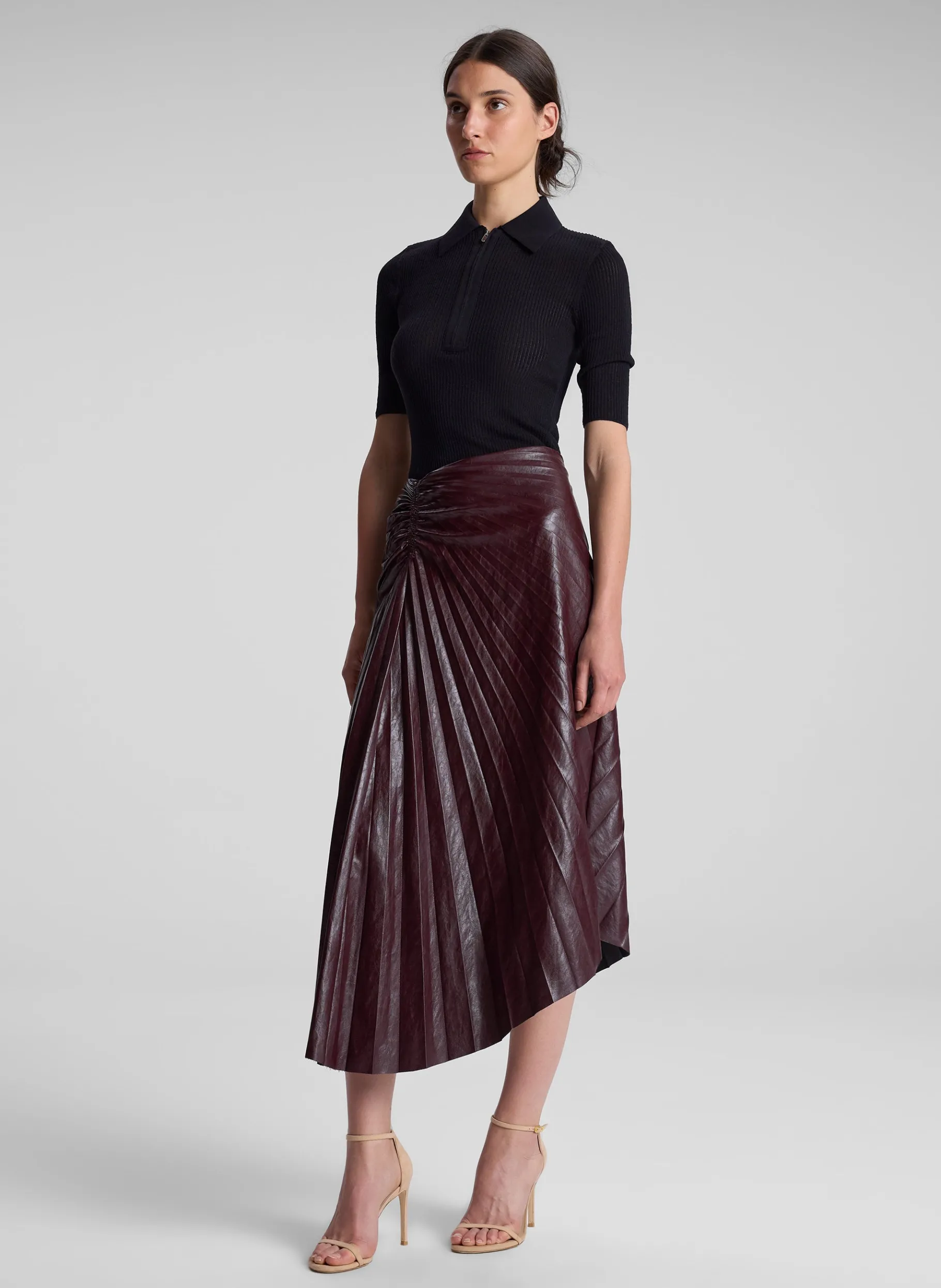 Women A.L.C. Bottoms | Skirts^Tracy Textured Vegan Leather Skirt