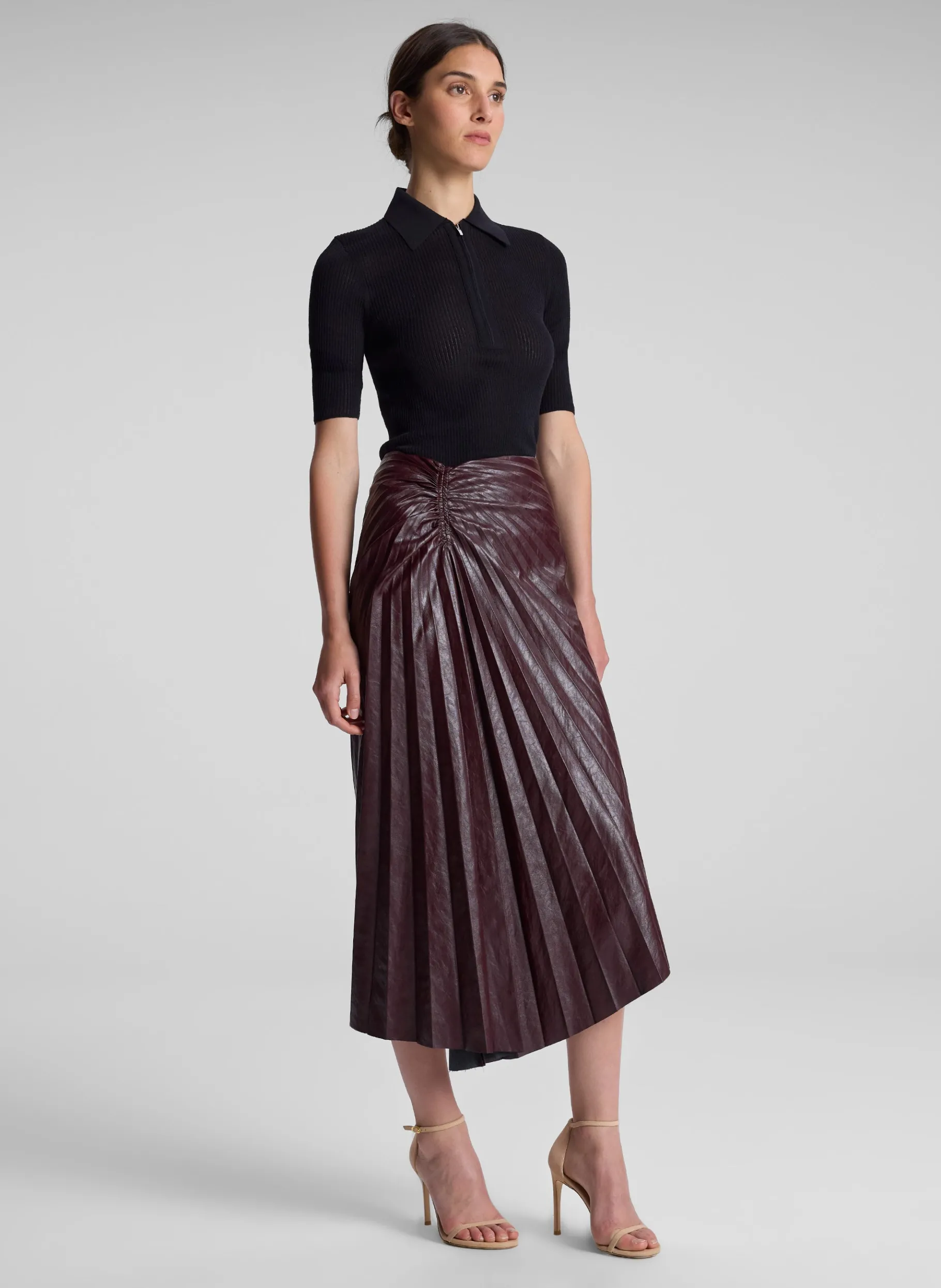 Women A.L.C. Bottoms | Skirts^Tracy Textured Vegan Leather Skirt